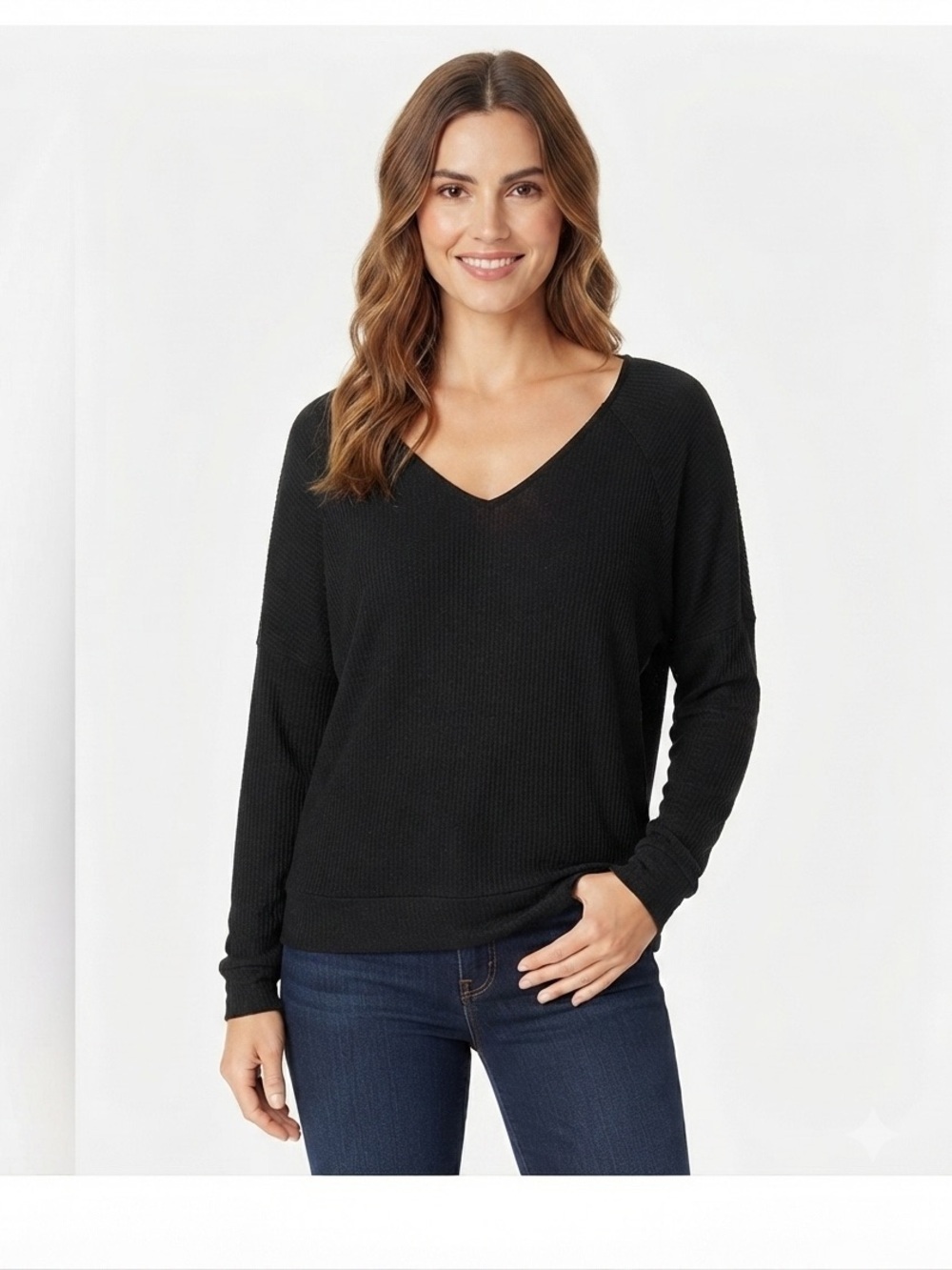 Free People Santa Clara Thermal Black Wash